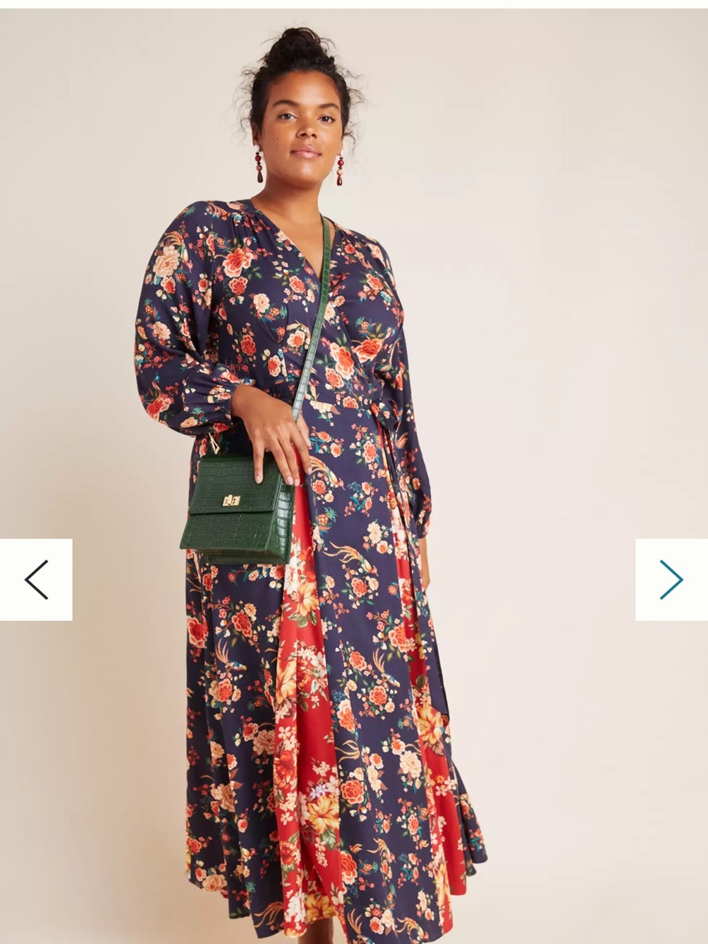 Farm Rio Gracia Wrap Maxi Dress Anthropologie plus 1x